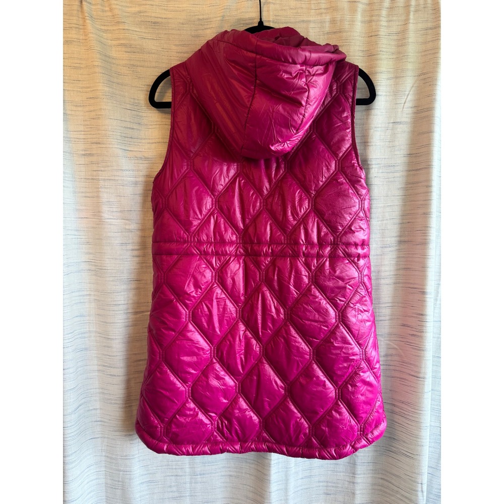 Maurices Womens Magenta Pink Quilted Hooded Puffer Vest Small NWT 214110Y - Picture 4 of 4
